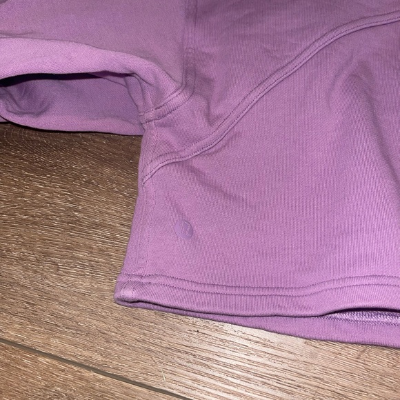 Lululemon Cropped Purple Hoodie - Picture 2 of 3